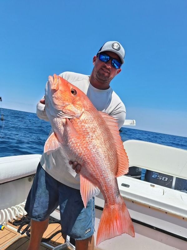 Red snapper caught offshore from Sebastian Inlet