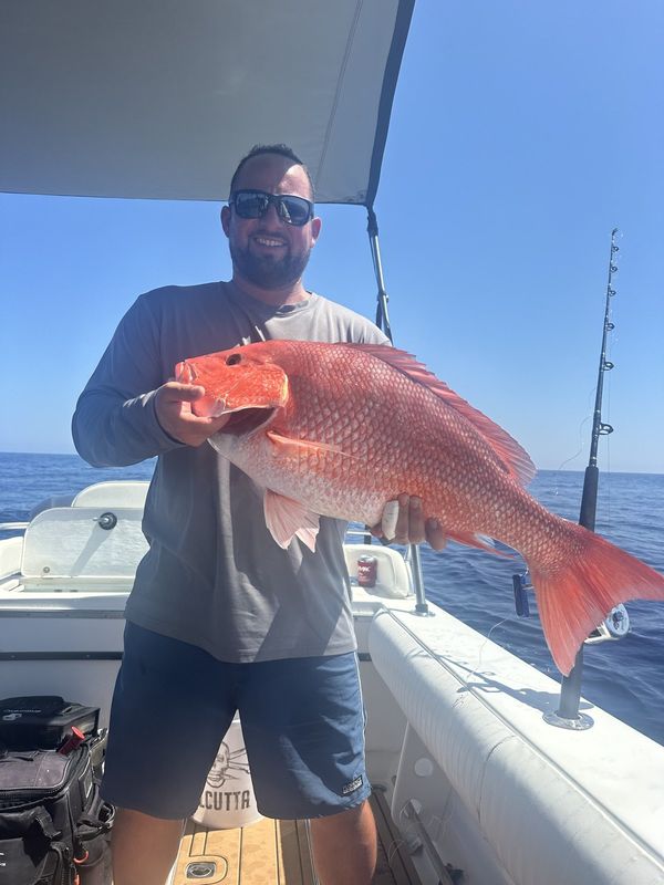 Red snapper on an offshore charter